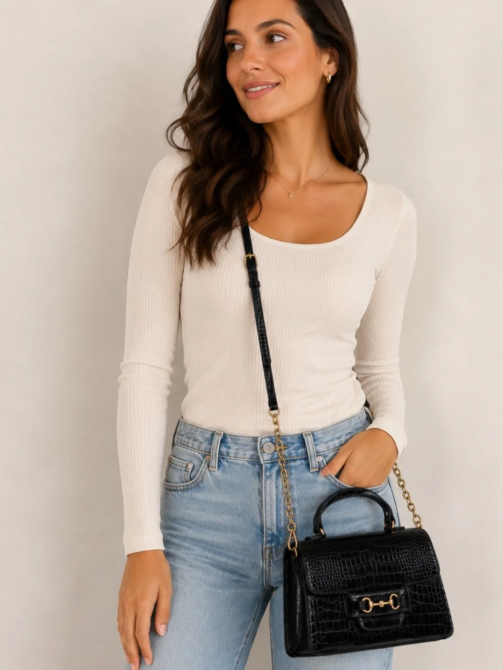 Anne Klein Convertible Horsebit Top-Handle Satchel